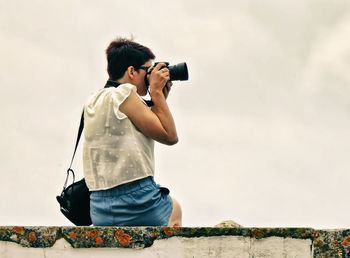 Man photographing