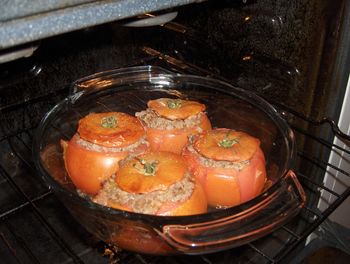 Close-up of food on table