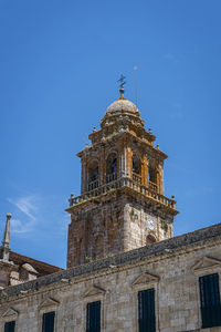 Bell tower of the monastery of san salvador in the town of celanova, ourense, spain