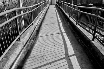 Footbridge in sunlight