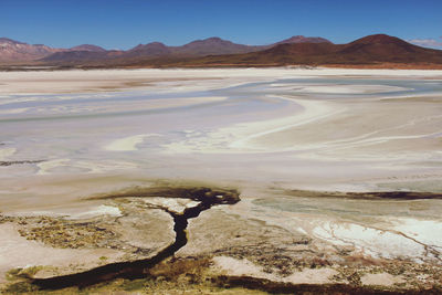 Scenic view of desert against sky