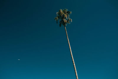 Low angle view of clear blue sky