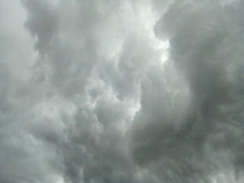 Low angle view of storm clouds in sky