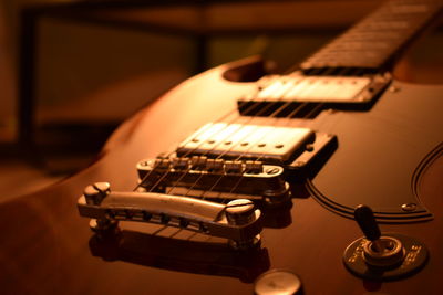 Close-up of guitar