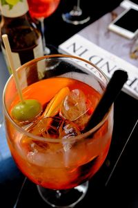 Close-up of drink on table