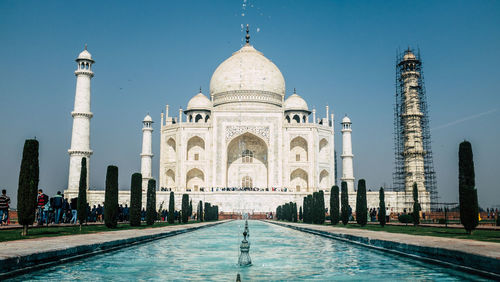 View of historical building against clear sky