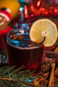 Close-up of drink on table