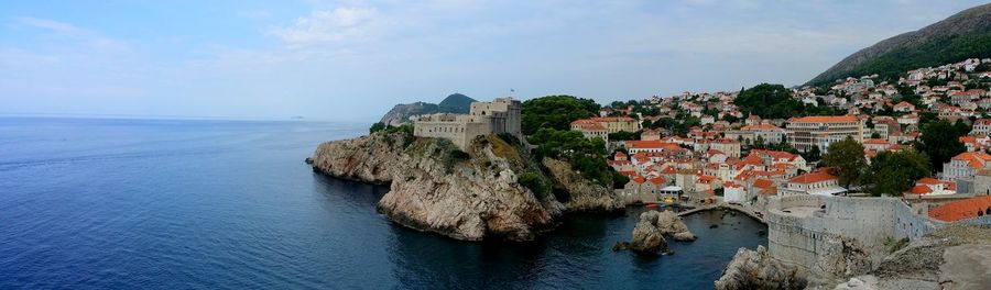 Panoramic view of sea against sky