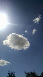 Low angle view of clouds in sky