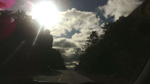 Road passing through landscape