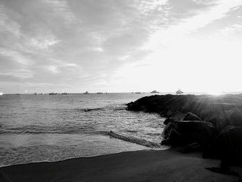 Scenic view of sea against sky