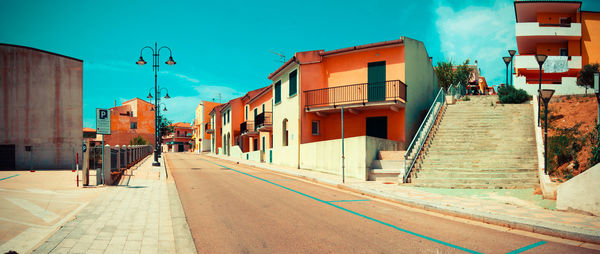 Road leading towards buildings