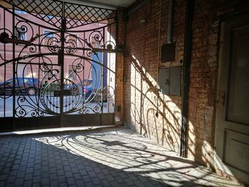 Interior of abandoned building