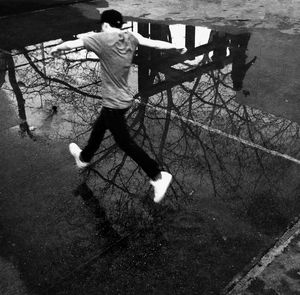 Full length of woman standing in park