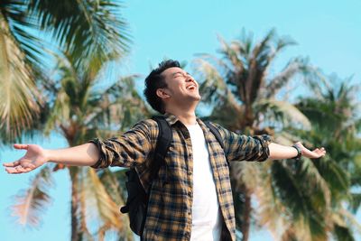 Young woman looking at camera