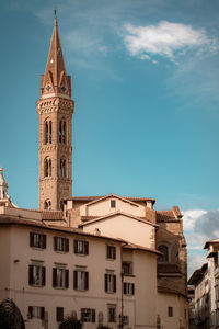 Low angle view of buildings against sky