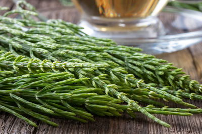 Close-up of vegetables on table