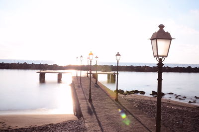 Small pier on the sea