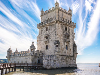 View of historical building against cloudy sky