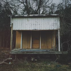 Built structure with trees in background