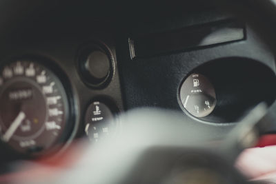 Close-up of vintage car