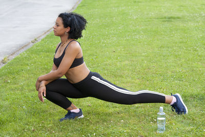 Young woman doing sport