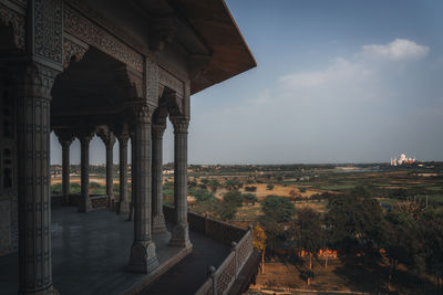 View of taj mahal from agra fort