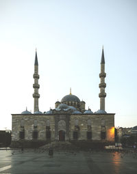 Mosque against clear sky