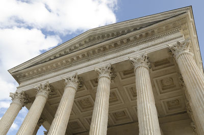 Low angle view of historical building against sky