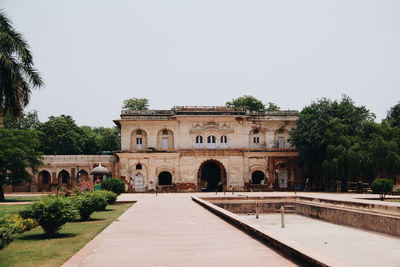 View of historic building against clear sky