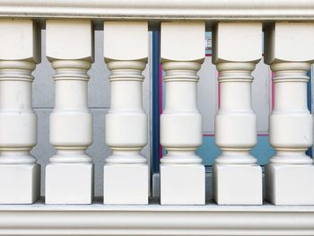 Full frame shot of white pipes