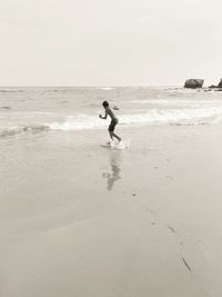 People enjoying at beach