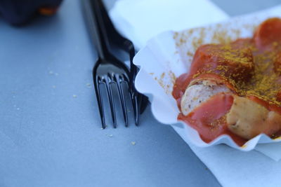 Close-up of food in plate