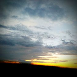 Scenic view of landscape against cloudy sky