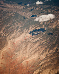 High angle view of a desert