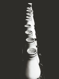 Close-up of object over white background