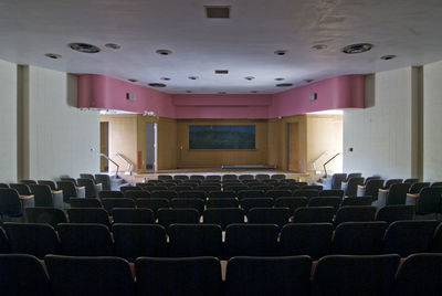 View of empty seats in room