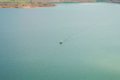 High angle view of sea shore