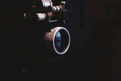 Close-up of camera