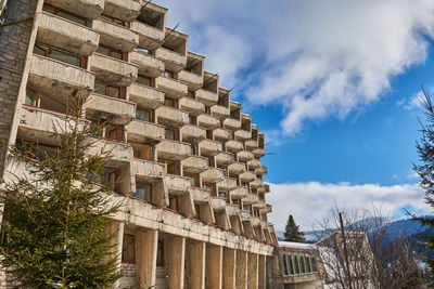 Low angle view of building against sky