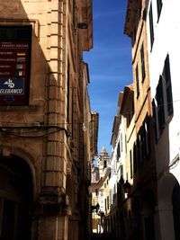 Low angle view of historic building against sky