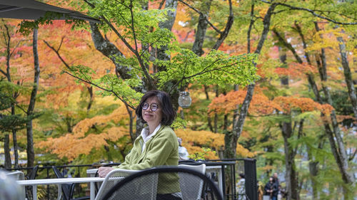 Trees in park