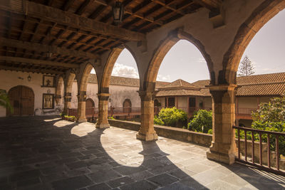 Corridor of historic building