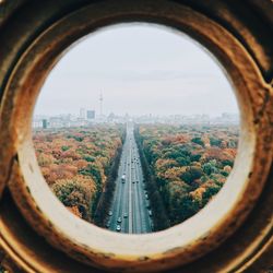 Panoramic view of city against sky