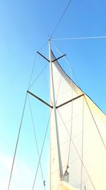 Low angle view of built structure against blue sky