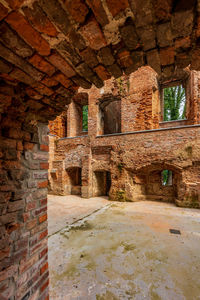 Stone wall of old building