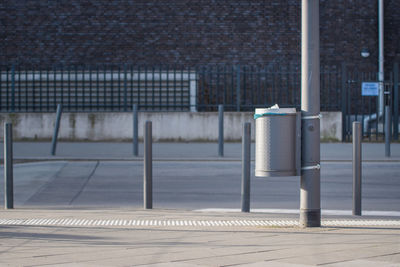 Bollards on street