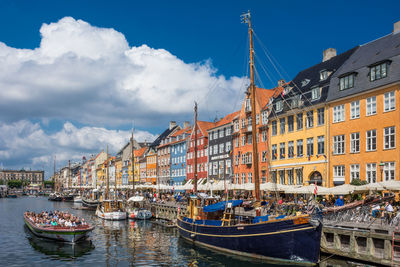 The famous nyhavn in copenhagen