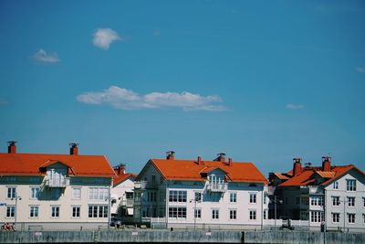 White wooden houses in marstrand