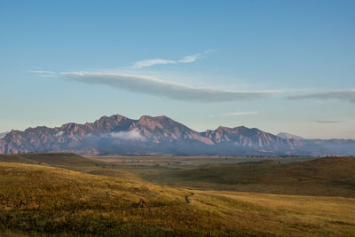 Scenic view of landscape against sky